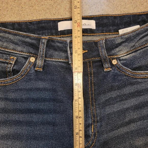 KanCan Distressed Skinny Denim Jeans Size 27 - Picture 5 of 10